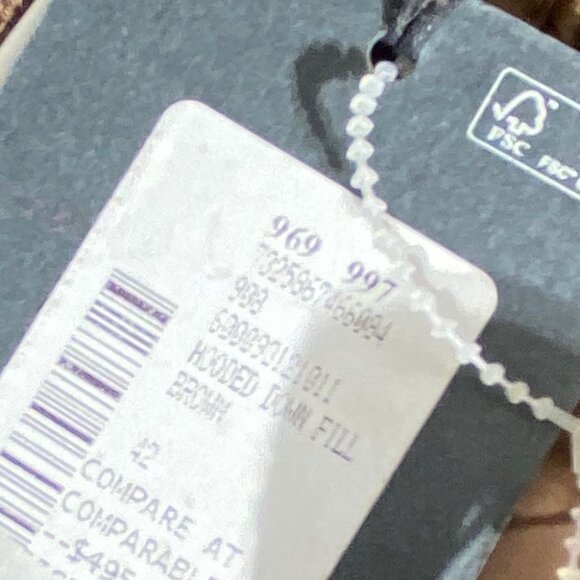 NWT Marc O' Polo Hooded Down Filled Puffer Coat size 42 (XL) - Picture 6 of 16